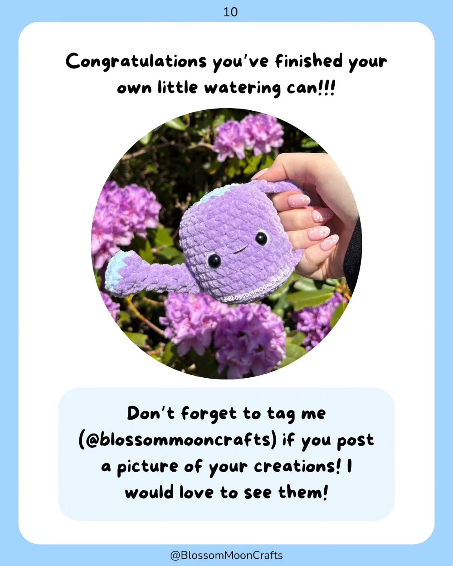 Cute Watering Can Crochet Pattern for Beginners - Free and Easy