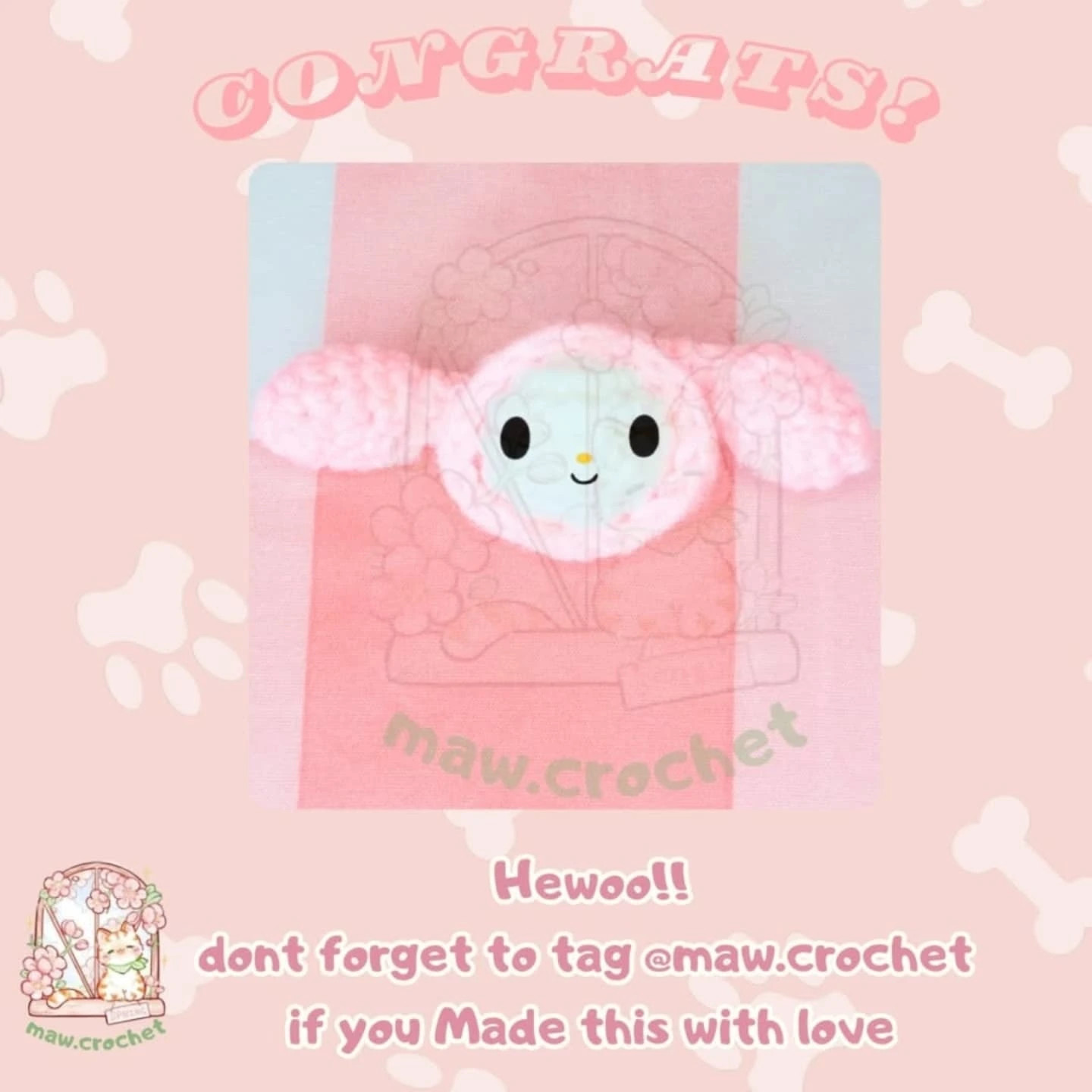 Easy and Cute Crochet Pattern for Melody Plush