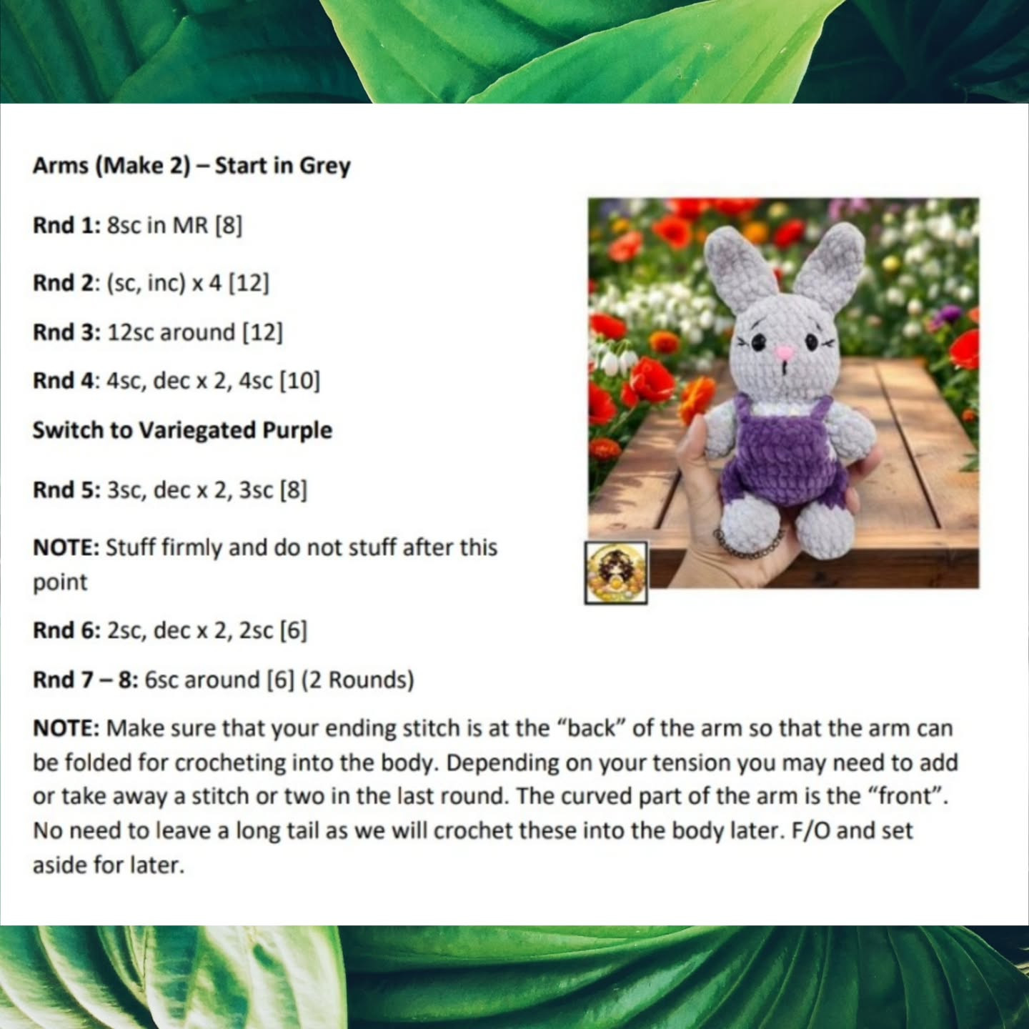Easy Crochet Pattern for Bianca the Bunny