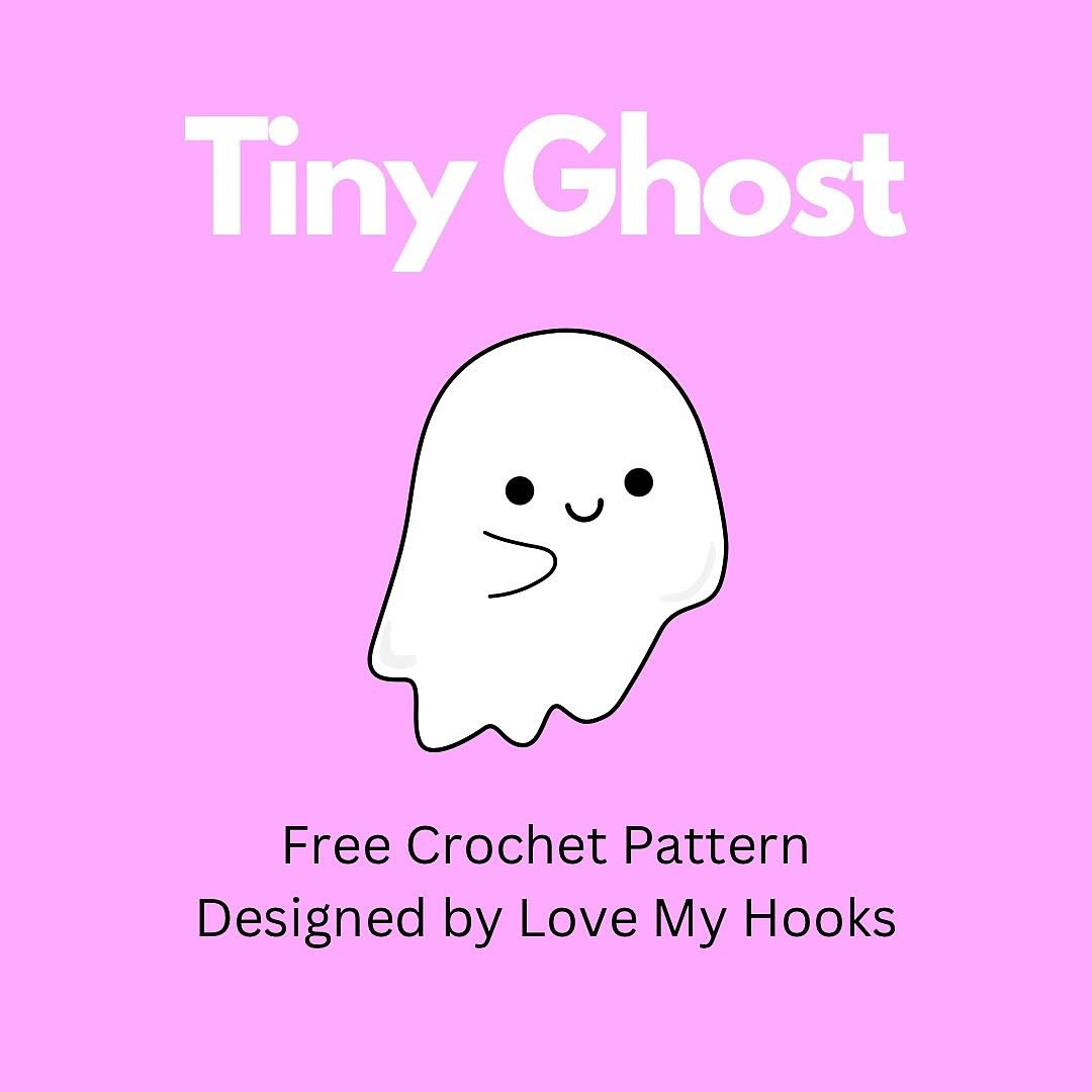 Easy Crochet Pattern for Cute Tiny Ghost Amigurumi