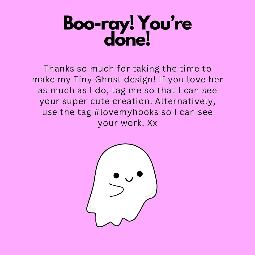 Easy Crochet Pattern for Cute Tiny Ghost Amigurumi