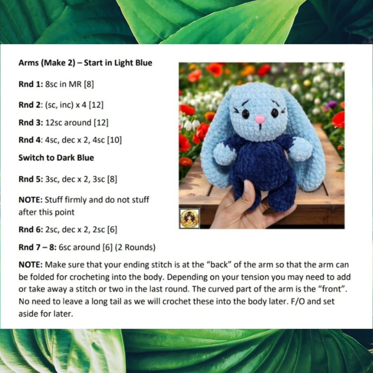 Easy Crochet Pattern for No-Sew Bunny Toy Step-by-Step