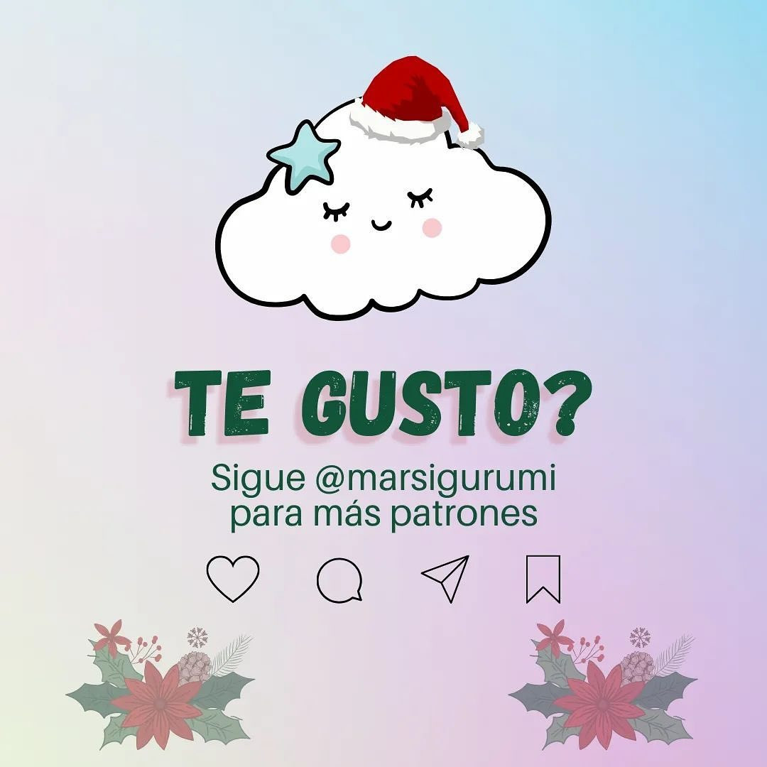 Elefante de crochet gratis con gorro navideño