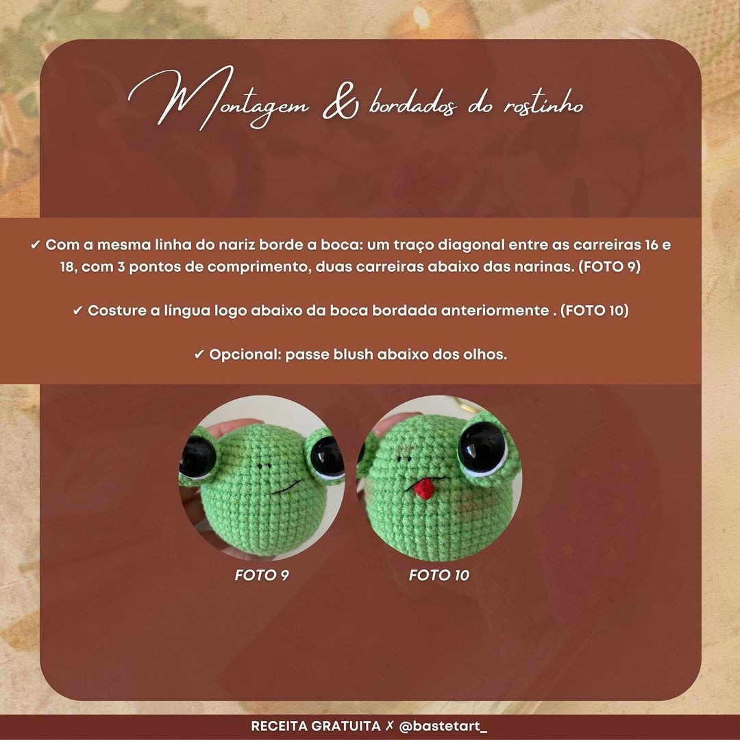 Flamel, o sapo mago: Receita de Amigurumi Gratuita