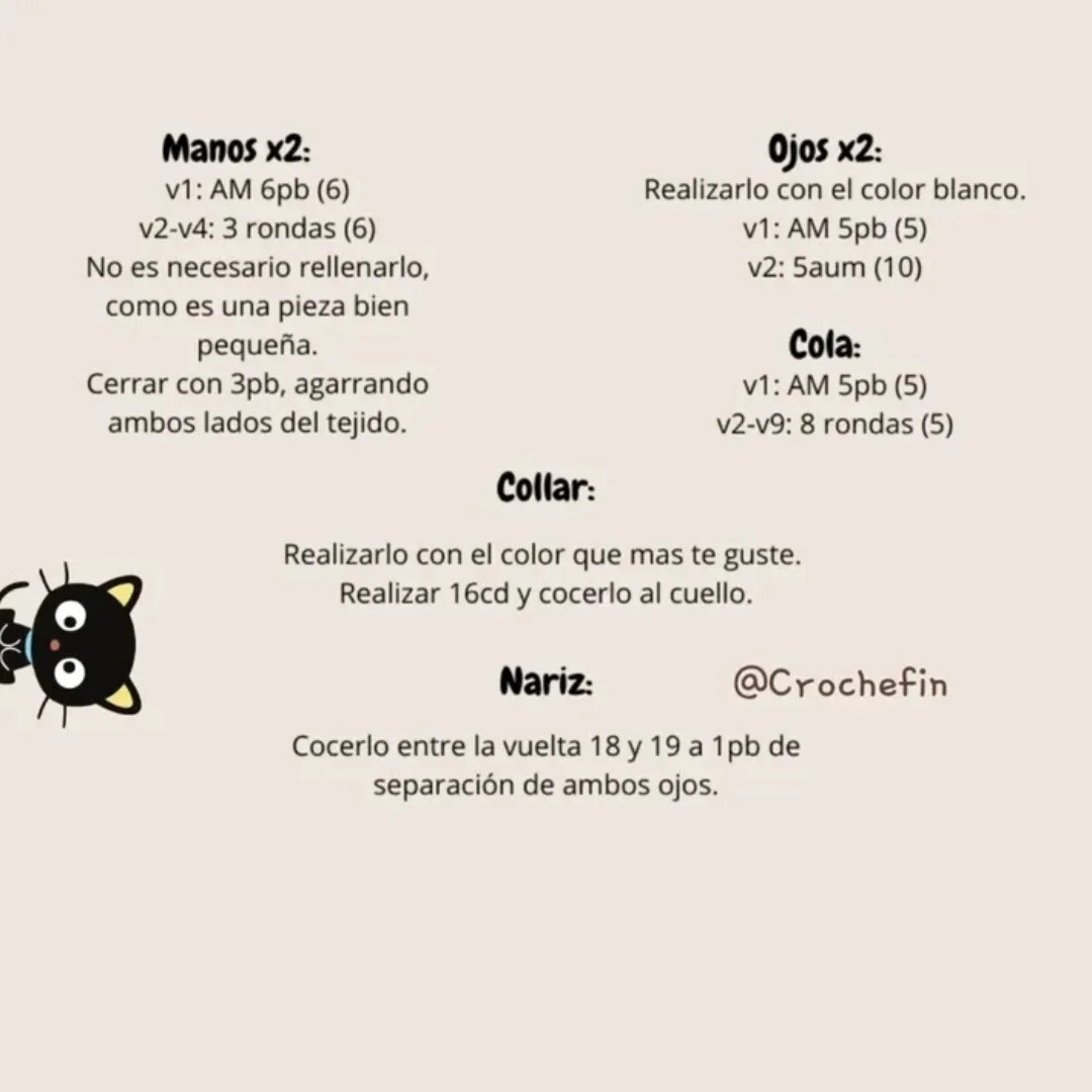 Free Chococat Crochet Pattern for Amigurumi Enthusiasts
