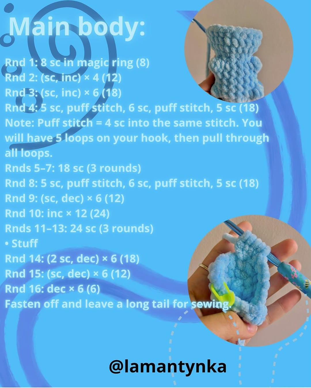 Free Crochet Pattern: Adorable Blue Alien Amigurumi Design