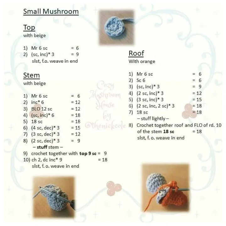 Free Crochet Pattern: Cozy Mushroom House Tutorial Part 1