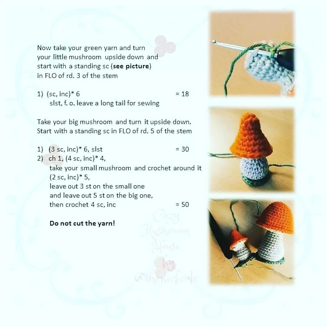 Free Crochet Pattern: Cozy Mushroom House Tutorial Part 1