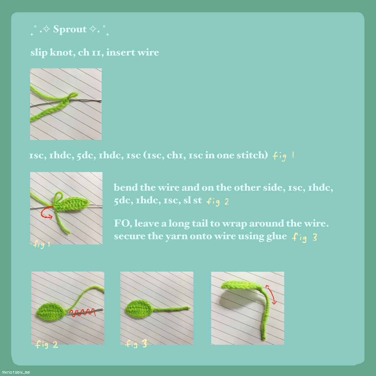 Free Crochet Pattern: Cute Amigurumi Character with Leaf
