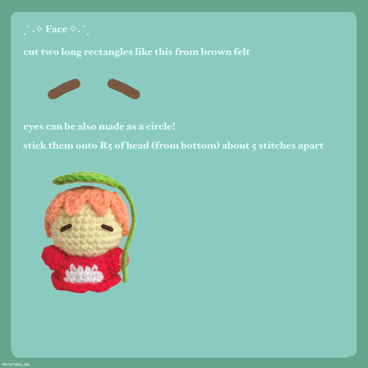 Free Crochet Pattern: Cute Amigurumi Character with Leaf