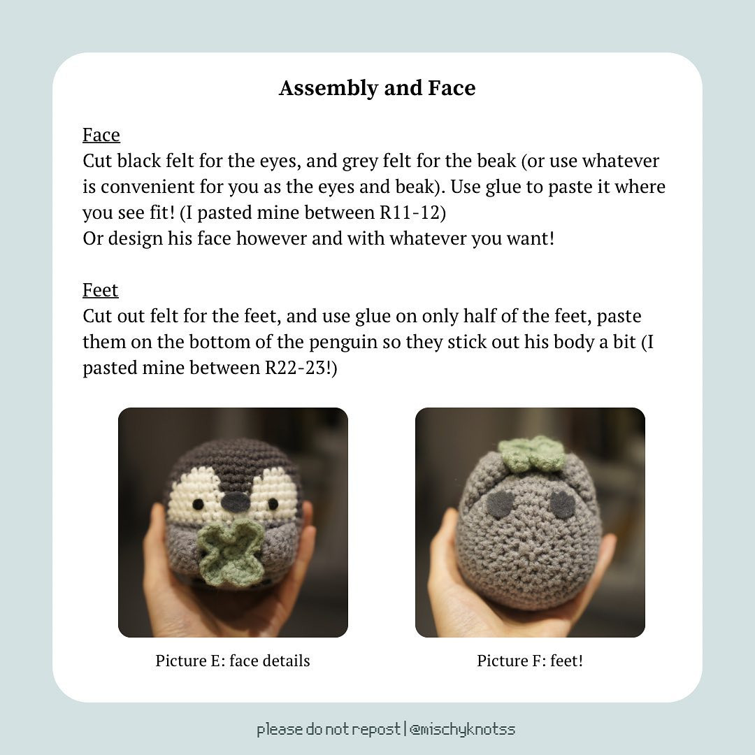 Free Crochet Pattern: Cute Clover Penguins for Beginners