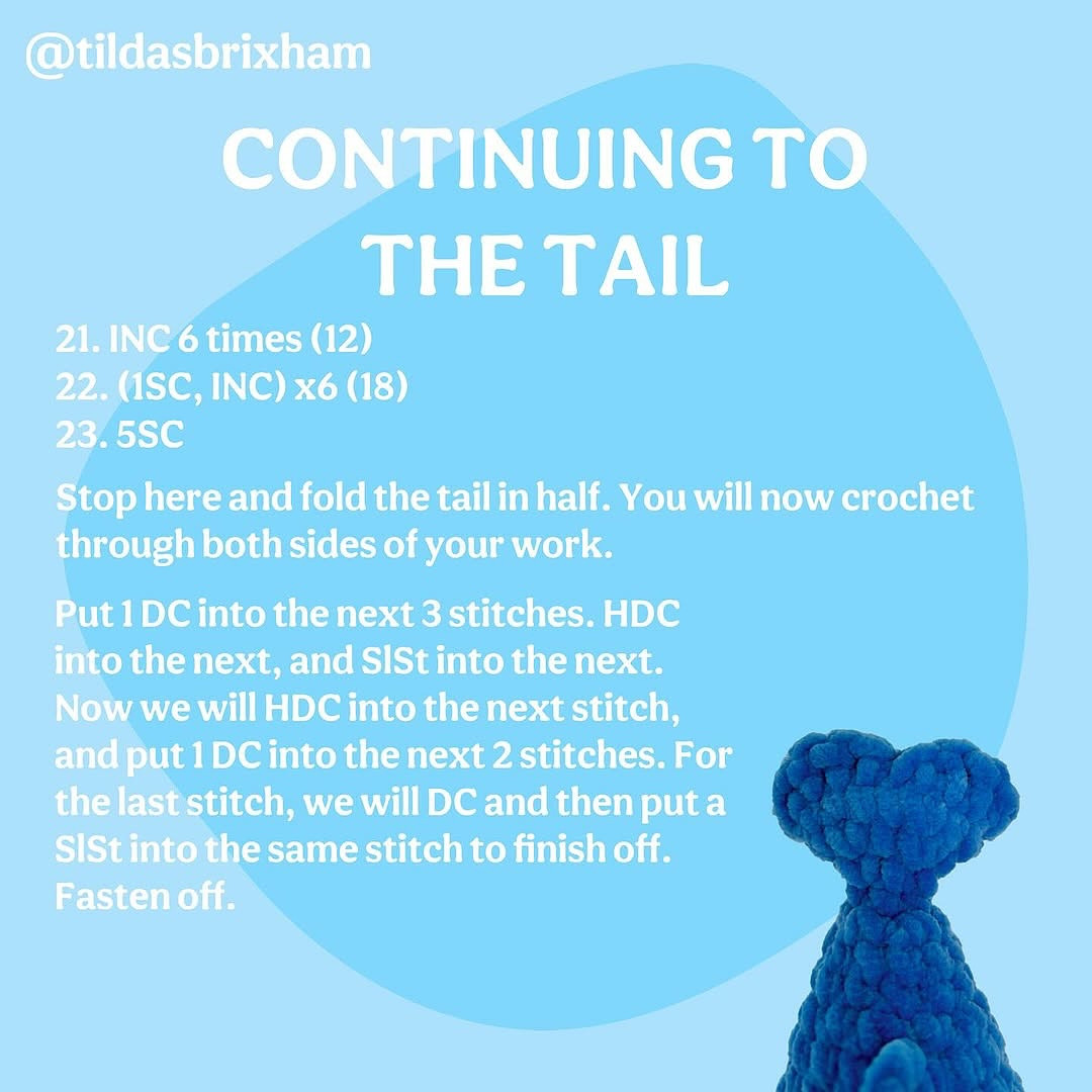 Free Crochet Pattern: Cute Mini Dolphin Amigurumi