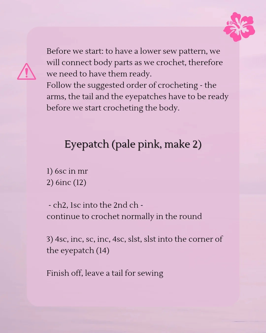Free Crochet Pattern: Cute Pink Angel Stitch Doll