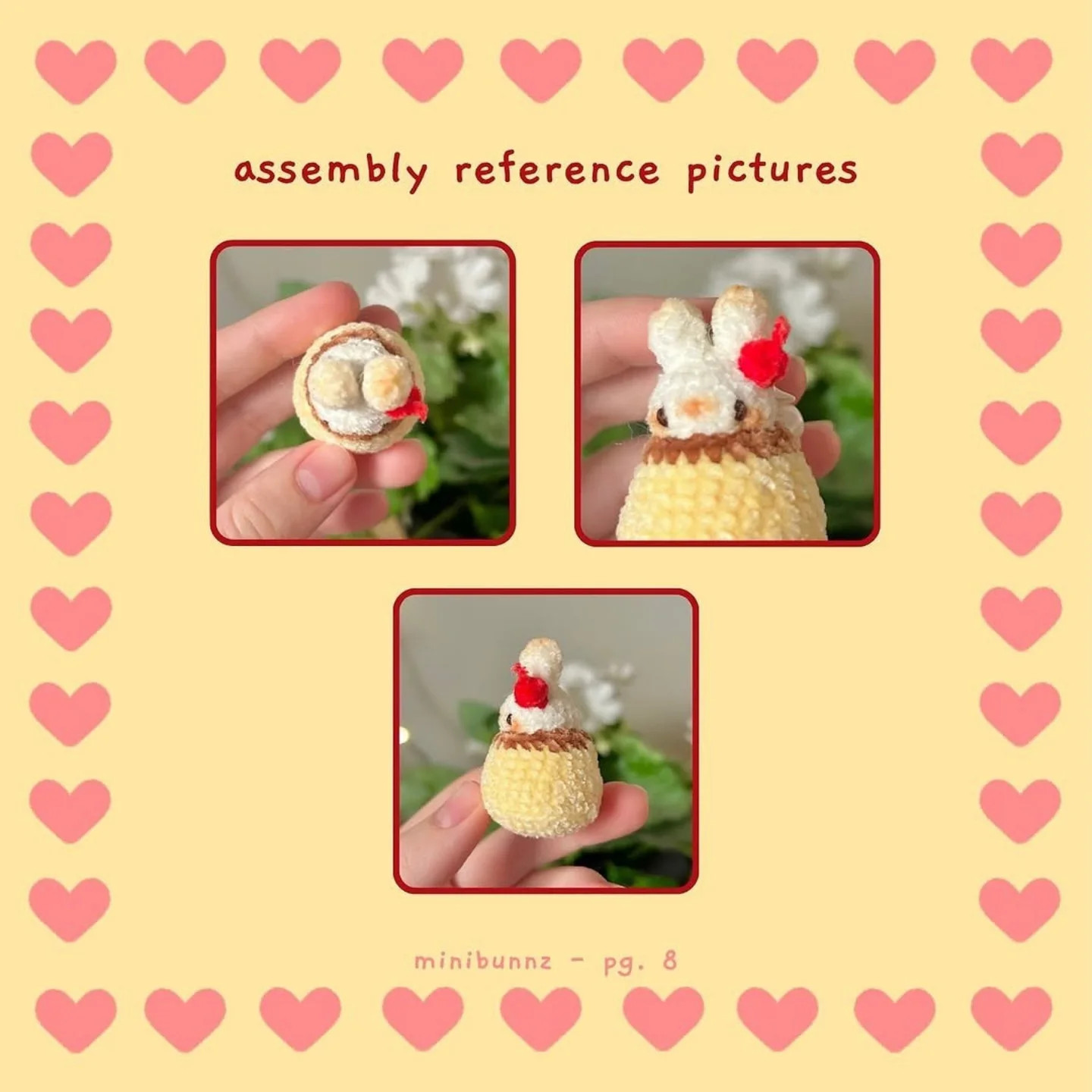Free Crochet Pattern: Cute Pudding Bunny Amigurumi