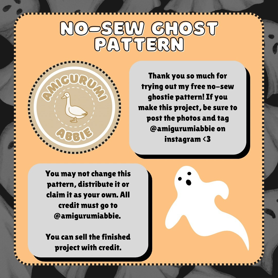 Free Crochet Pattern: Easy No-Sew Ghost Amigurumi
