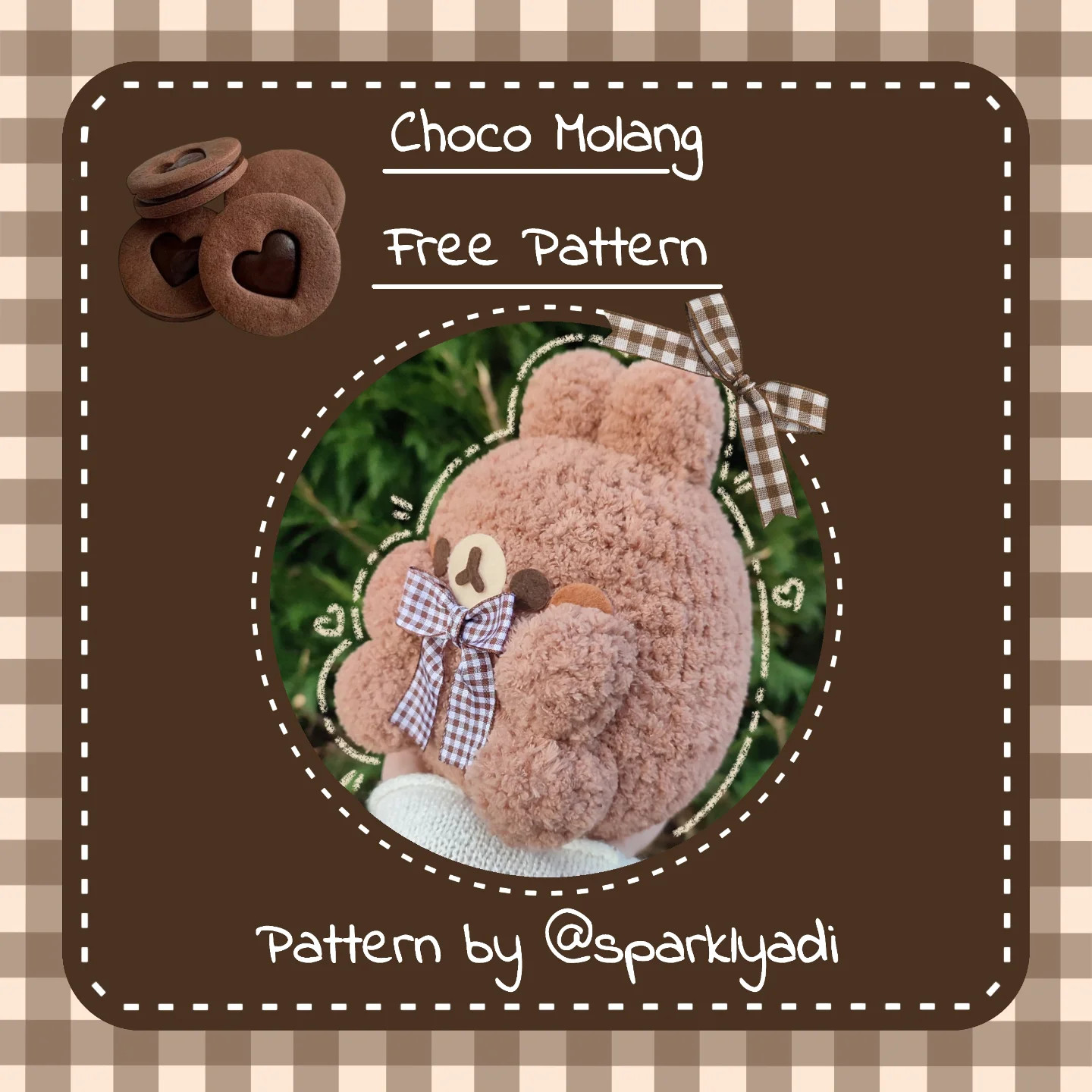 Free Crochet Pattern for Adorable Choco Molang Plush Toy