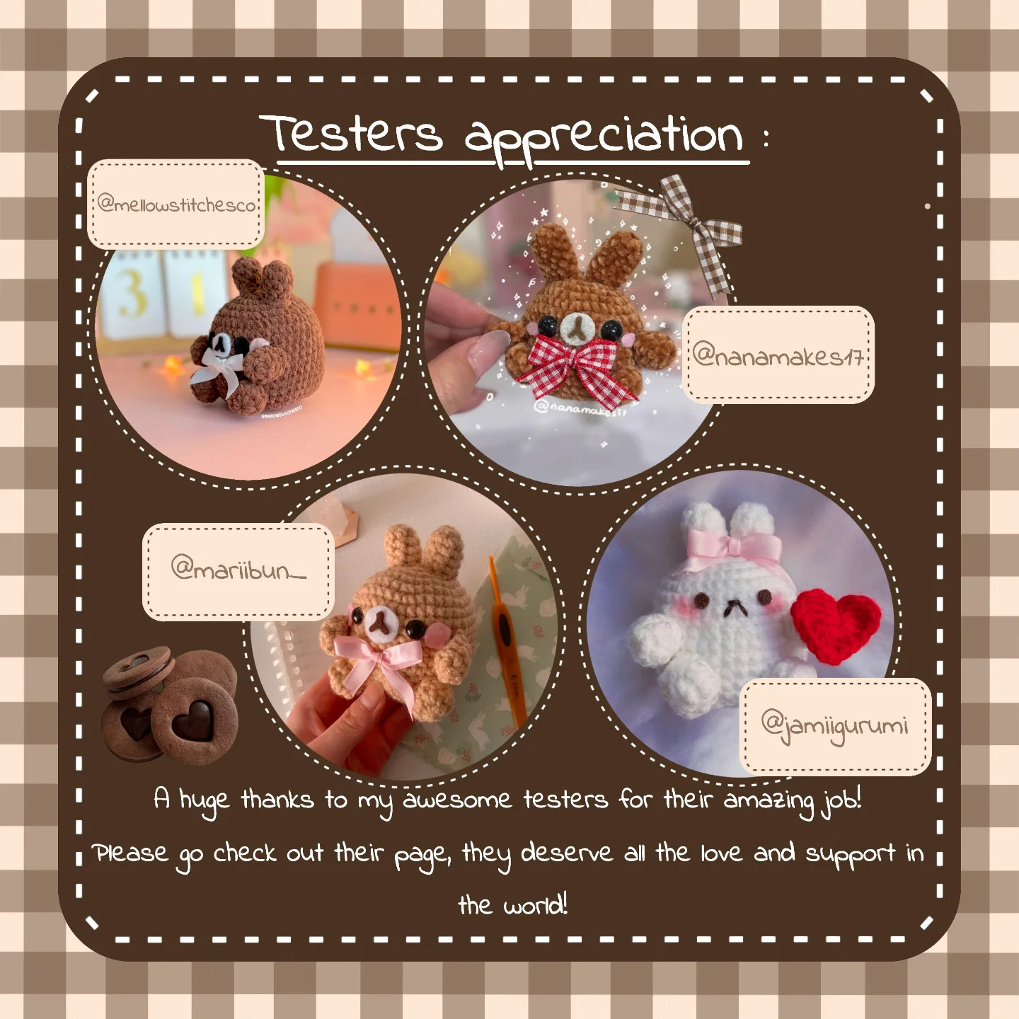 Free Crochet Pattern for Adorable Choco Molang Plush Toy