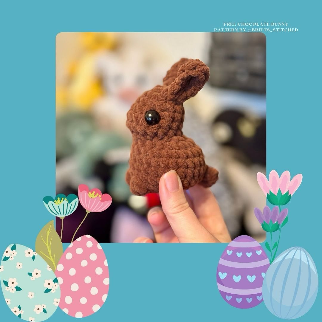 Free Crochet Pattern for Adorable Chocolate Bunny Amigurumi