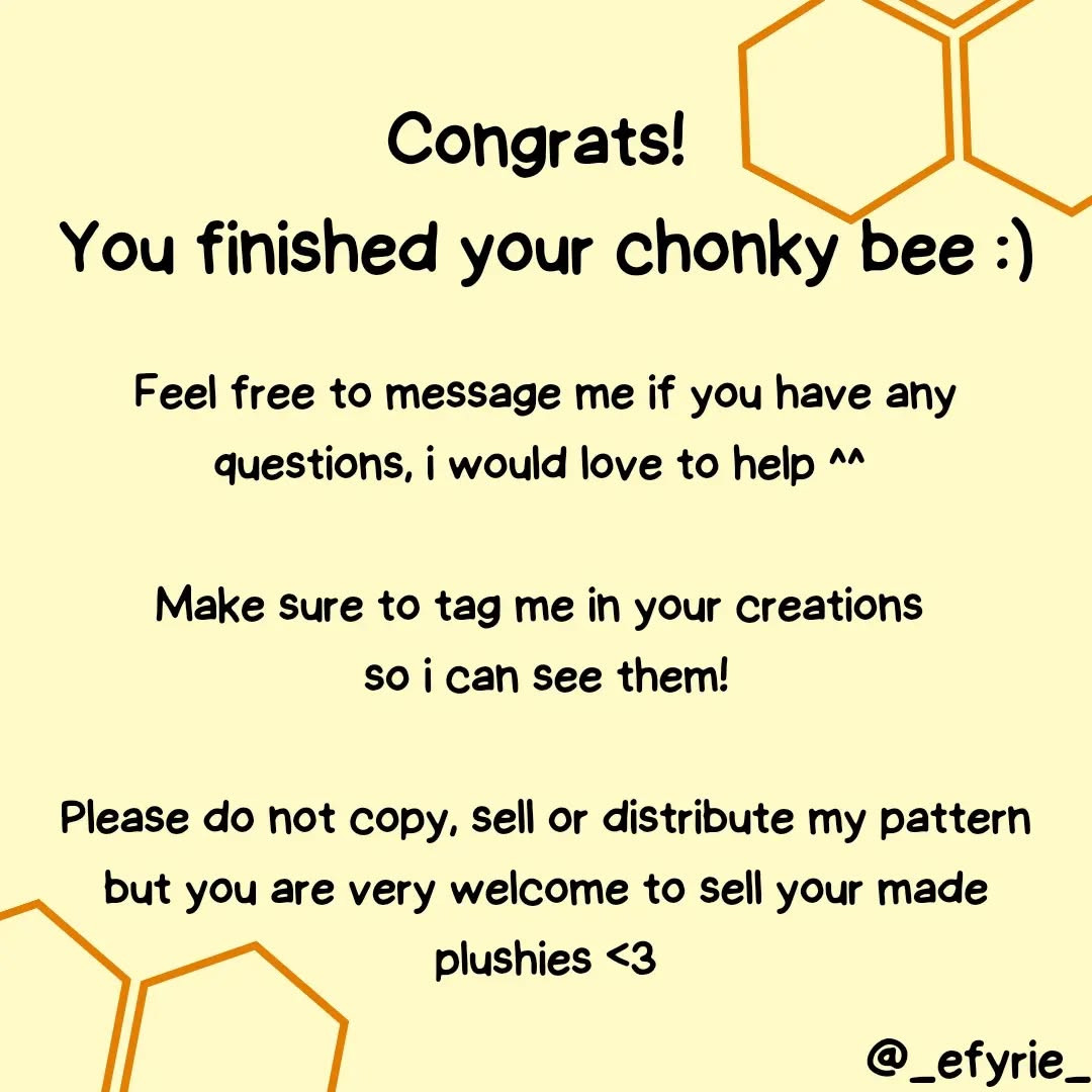 Free Crochet Pattern for Adorable Chonky Bee Amigurumi
