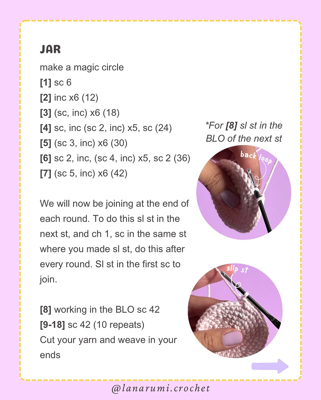 Free Crochet Pattern for Adorable Jam Jar Covers