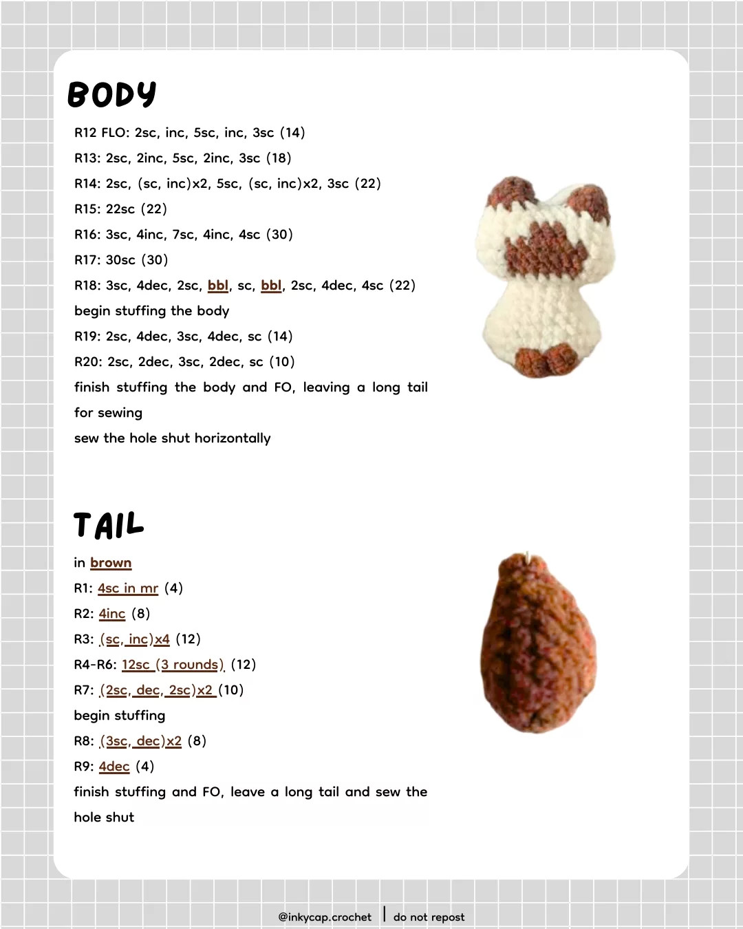 Free Crochet Pattern for Adorable Kitten Keychains