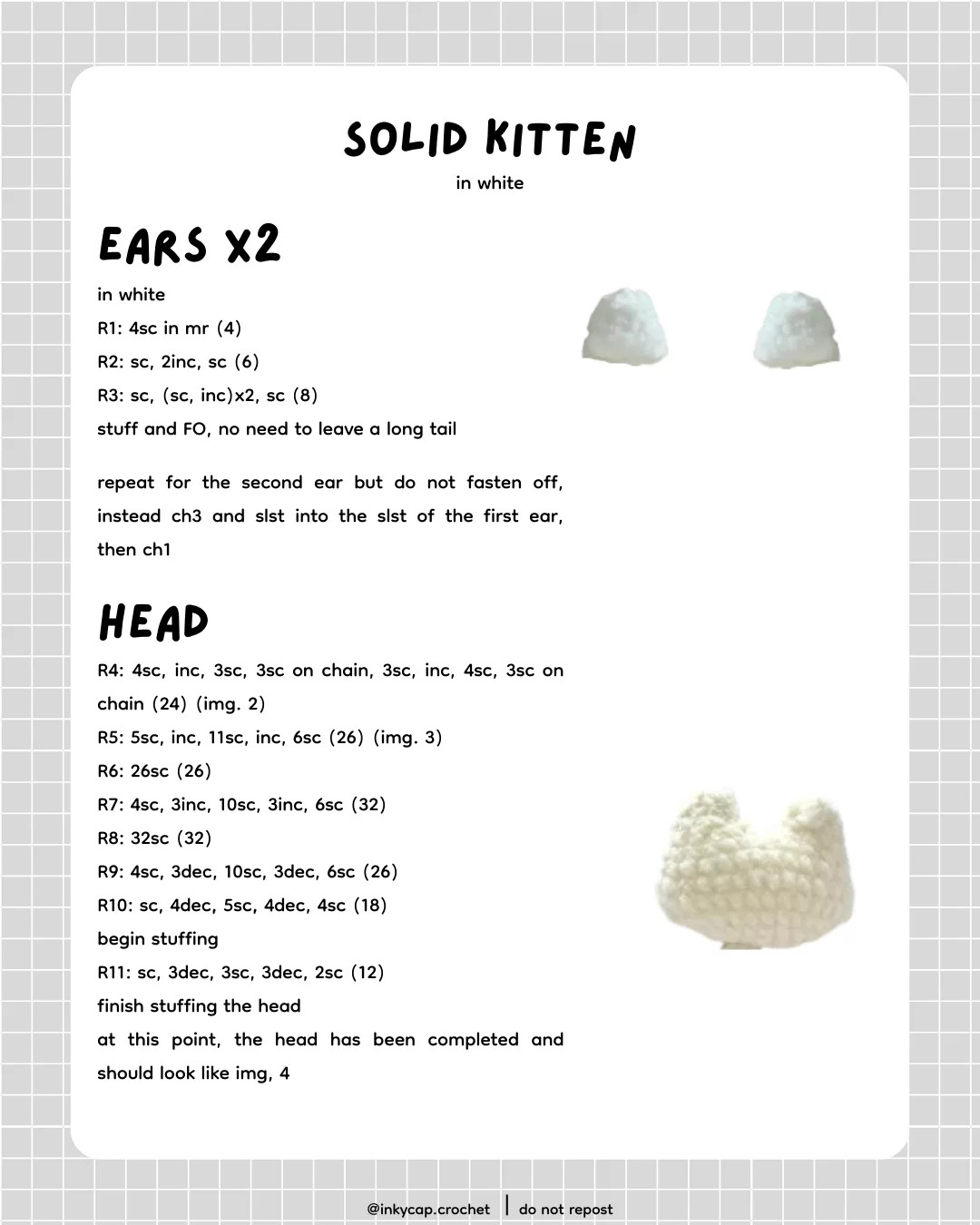 Free Crochet Pattern for Adorable Kitten Keychains