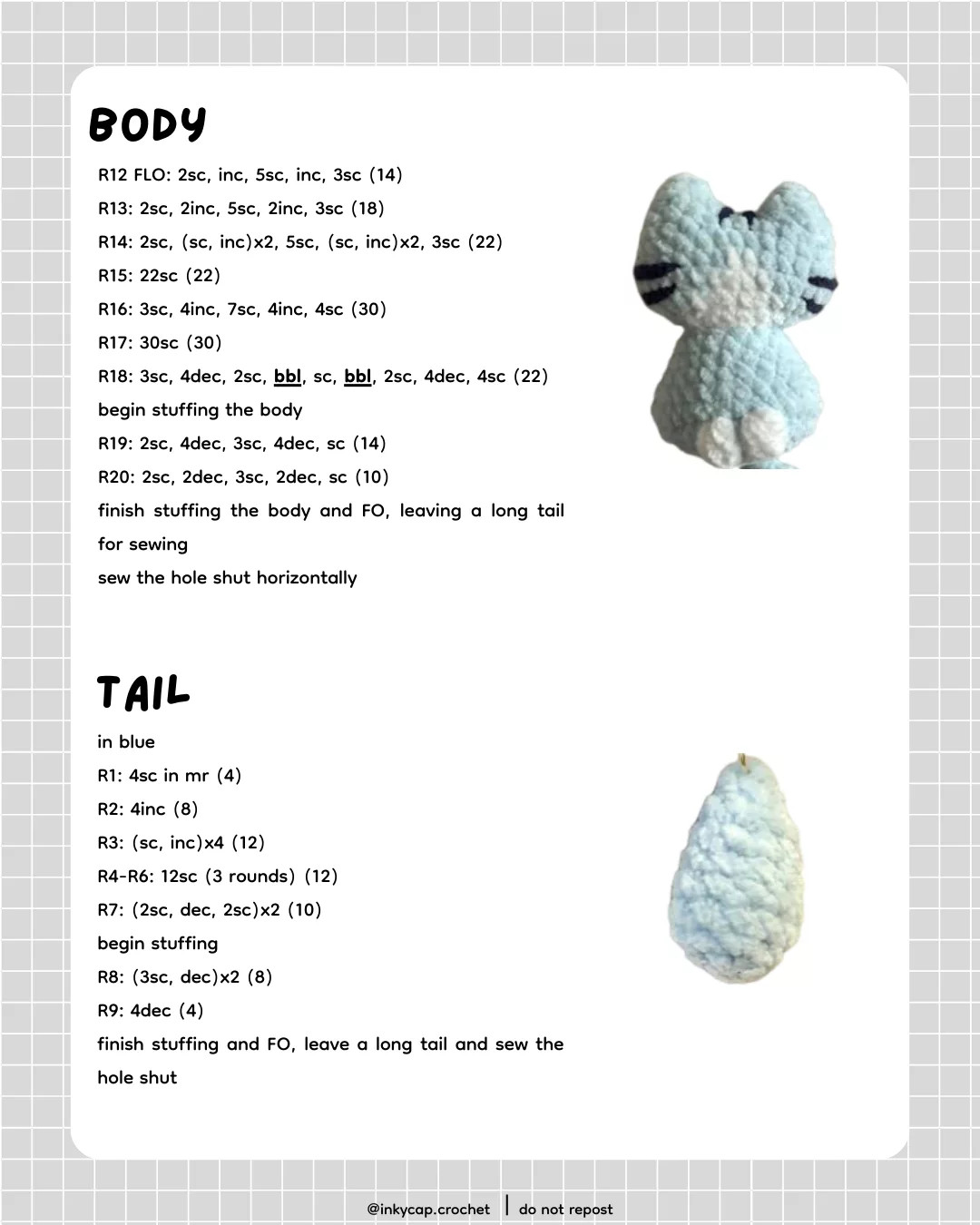 Free Crochet Pattern for Adorable Kitten Keychains