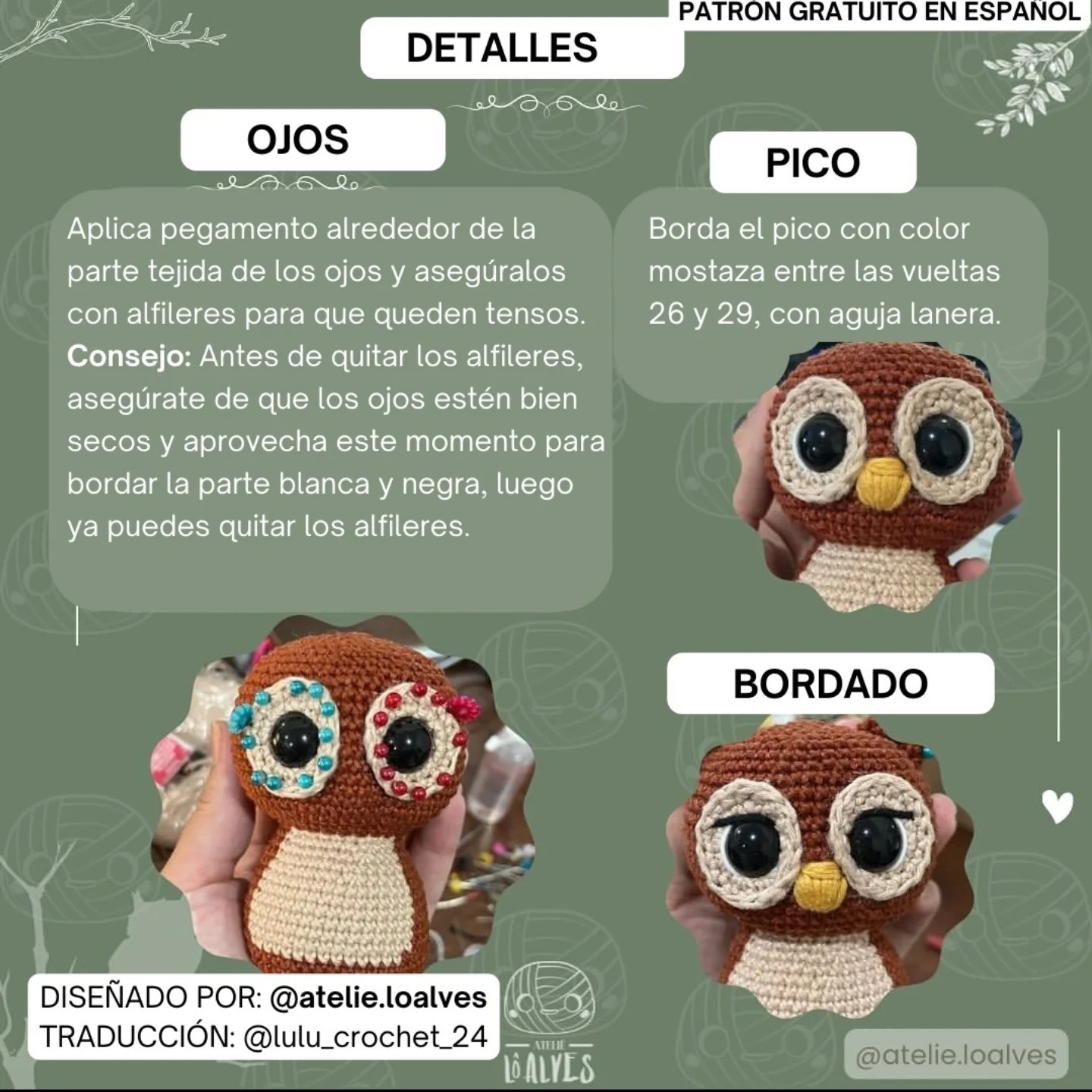 Free Crochet Pattern for Adorable Owl Amigurumi Toy