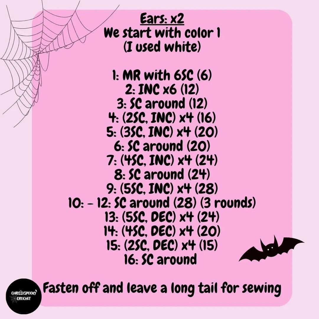 Free Crochet Pattern for Adorable Sad Bat Plush Toy