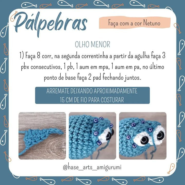 Free Crochet Pattern for Cute Amigurumi Fish with Big Eyes