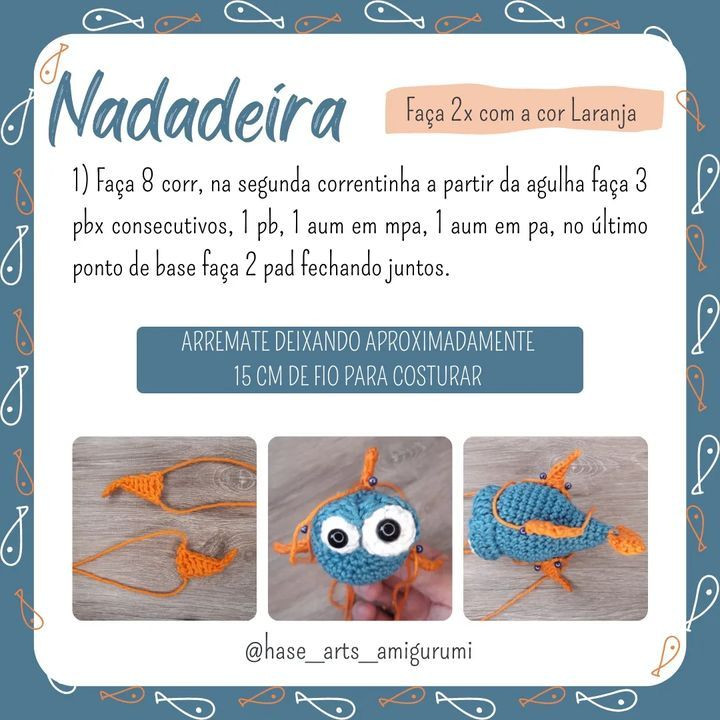 Free Crochet Pattern for Cute Amigurumi Fish with Big Eyes