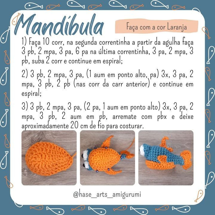 Free Crochet Pattern for Cute Amigurumi Fish with Big Eyes