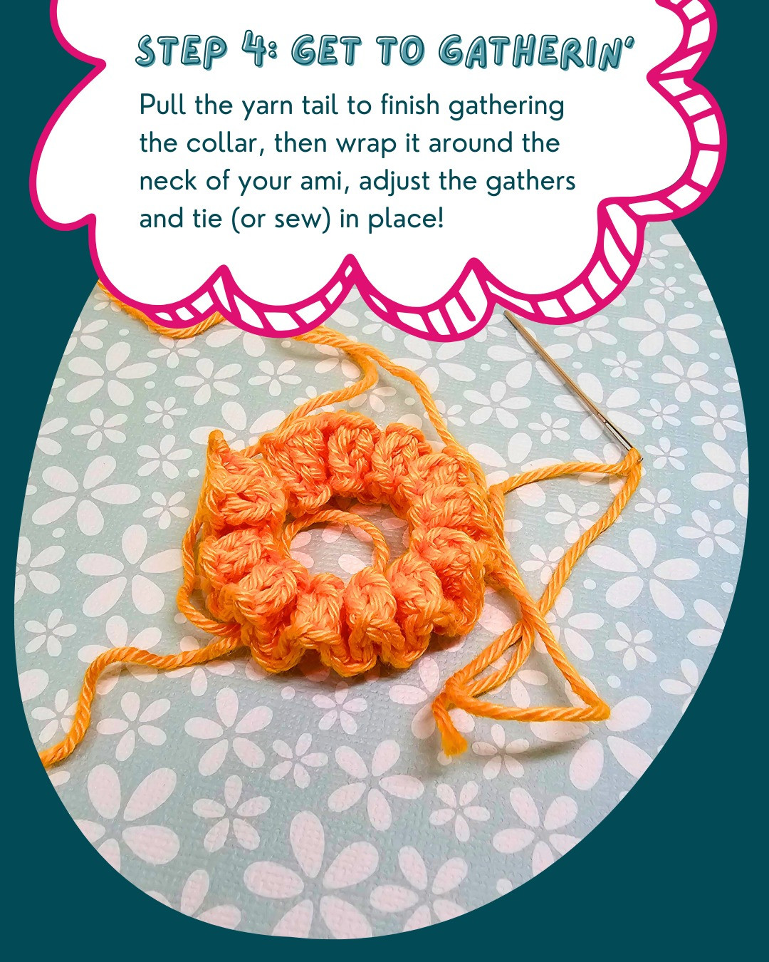Free Crochet Pattern for Cute Elizabethan Collar Amigurumi