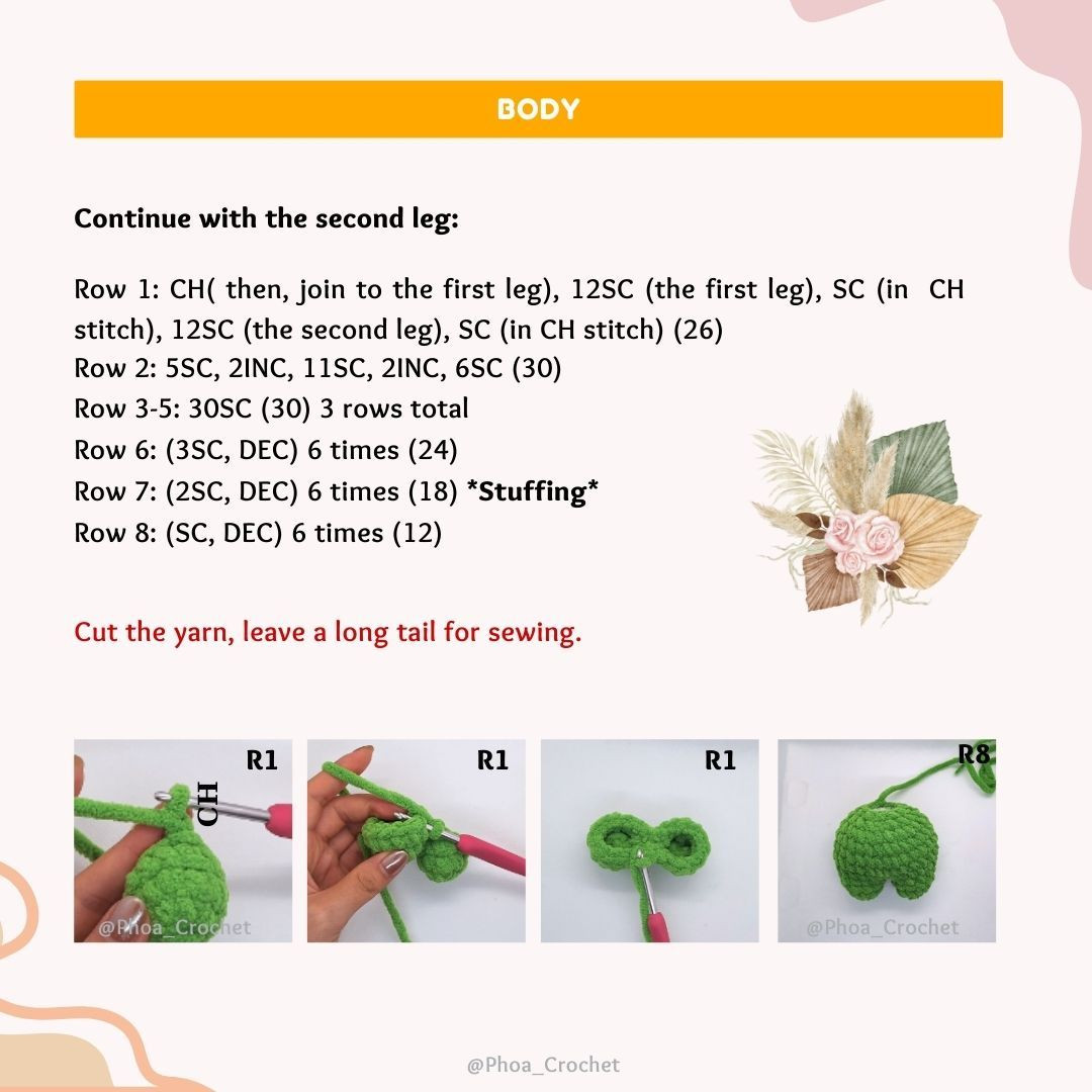 Free Crochet Pattern for Cute Flower Plushie Toy