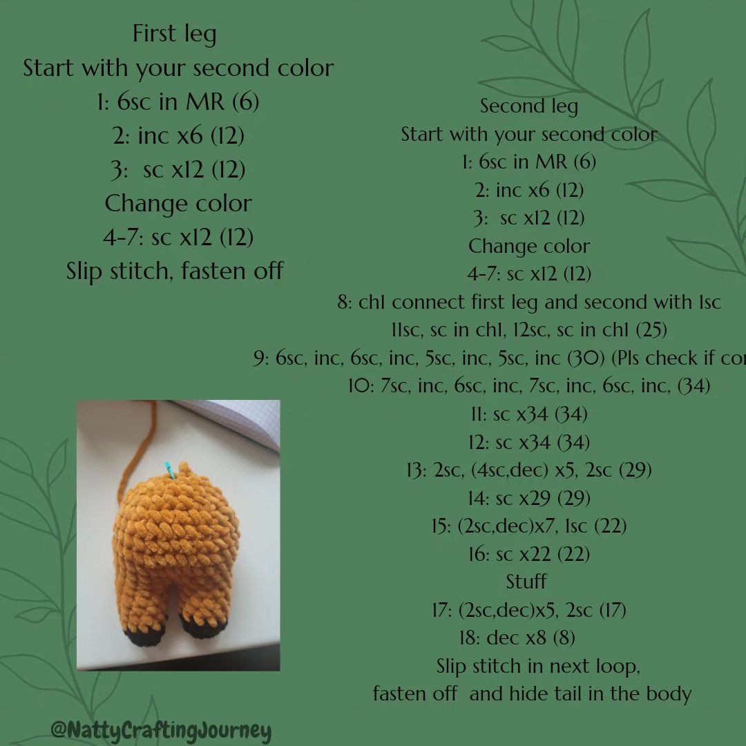 Free Crochet Pattern for Cute Fox Plushie