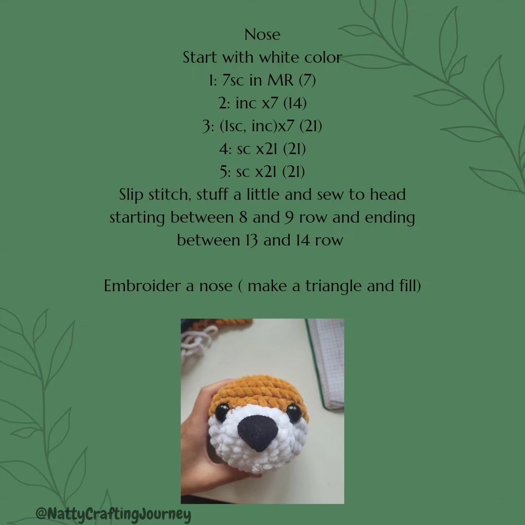 Free Crochet Pattern for Cute Fox Plushie