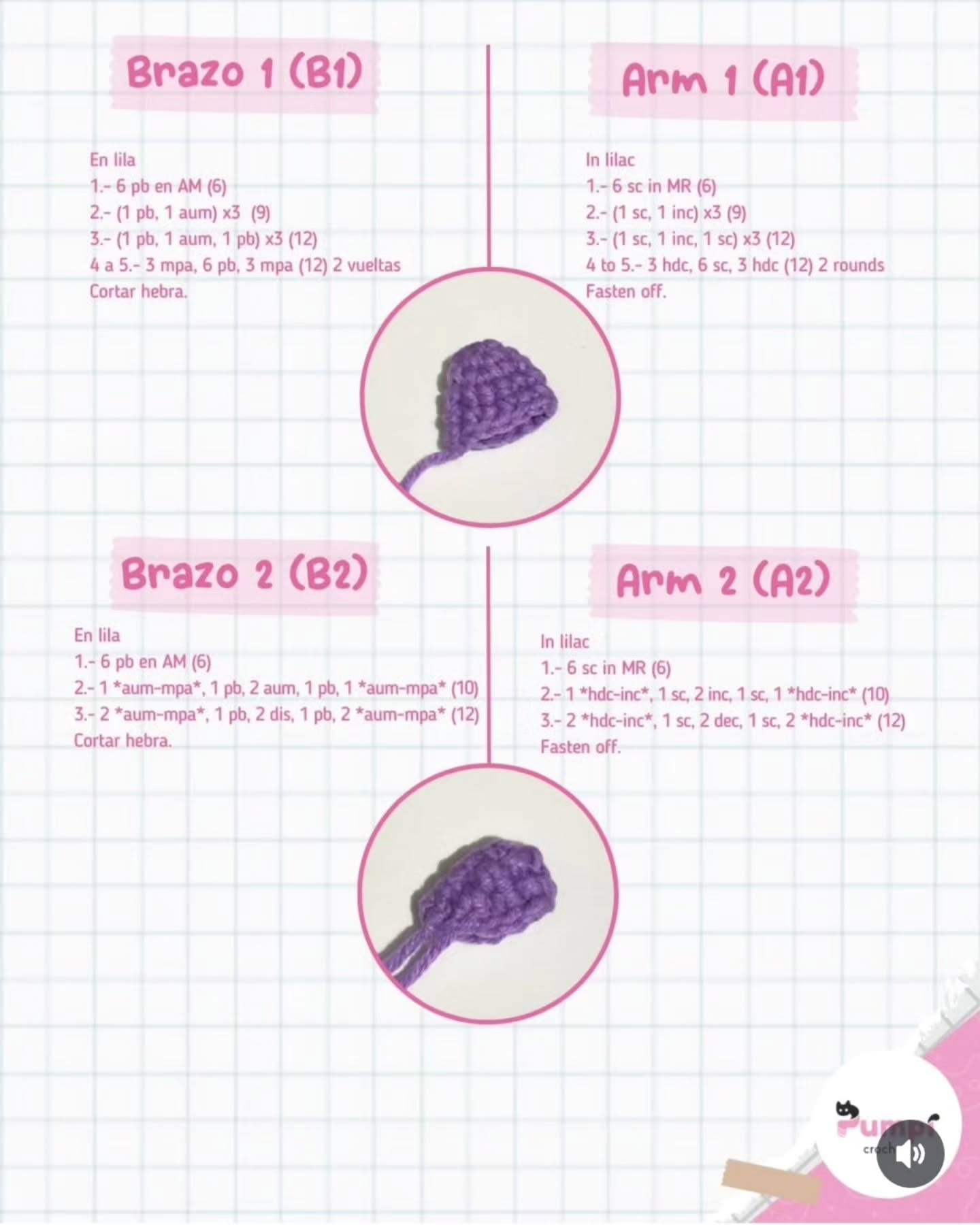 Free Crochet Pattern for Cute Purple Creature