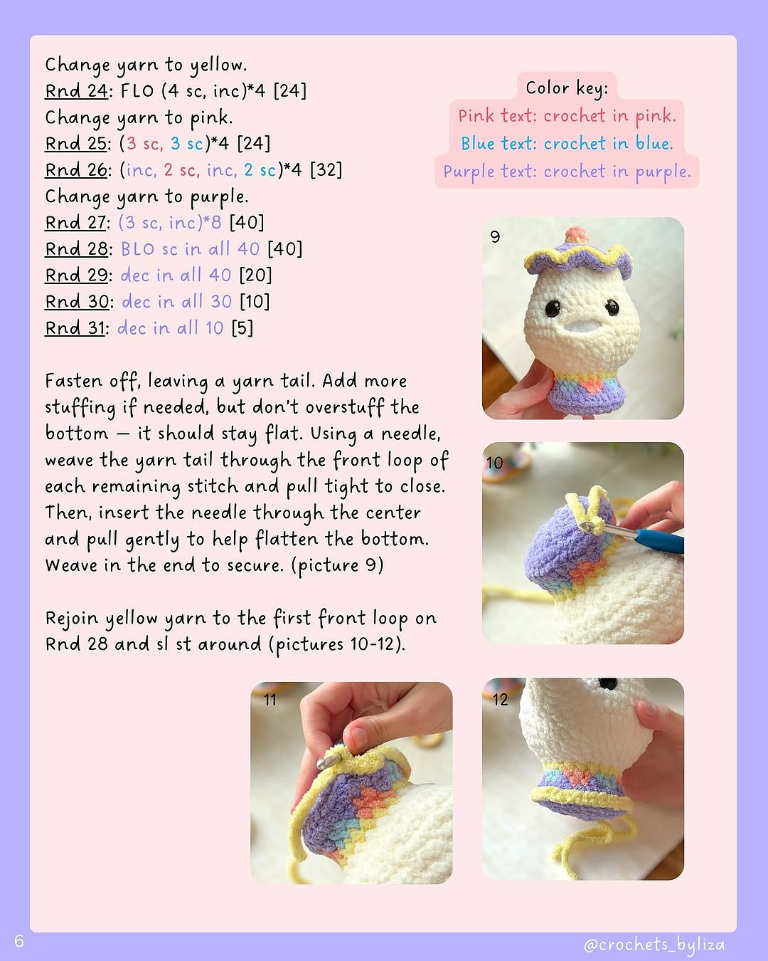 Free Crochet Pattern for Cute Teapot Character Design