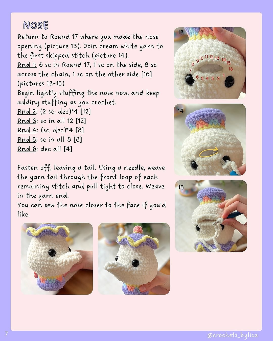 Free Crochet Pattern for Cute Teapot Character Design