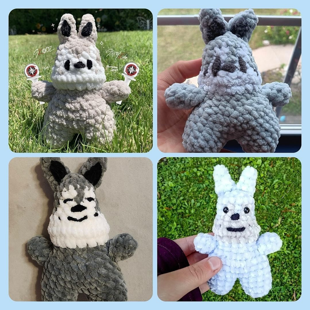 Free Crochet Pattern for Cute Wolf Chan Amigurumi Toy