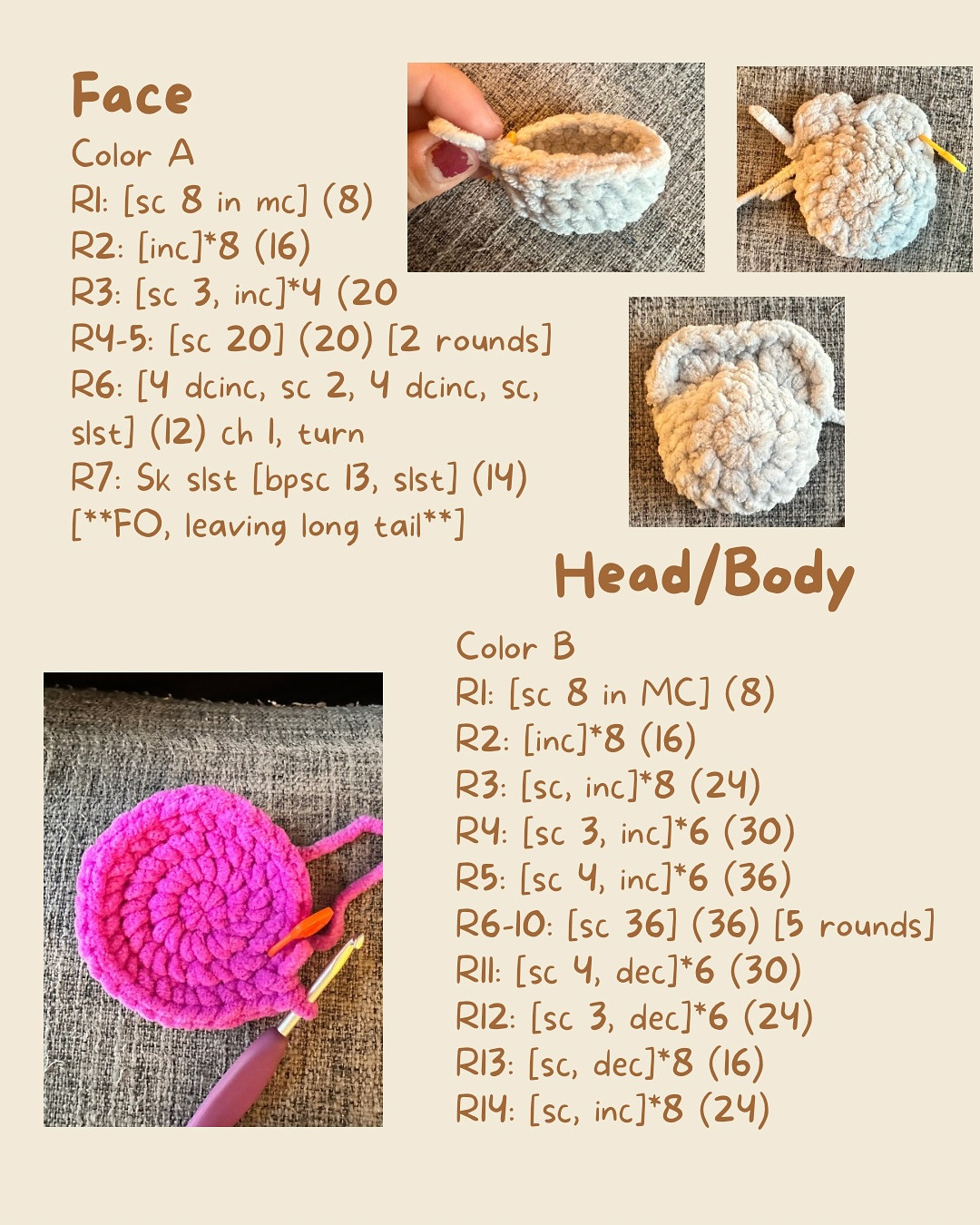 Free Crochet Pattern for Ella the Gorilla by Idle Hands Fiber