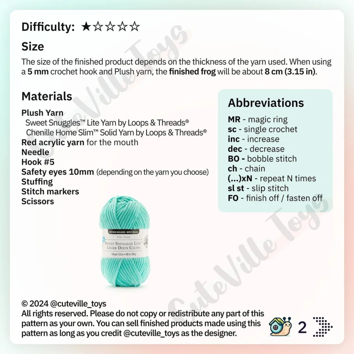 Free Crochet Pattern for Fast & Simple Little Frog