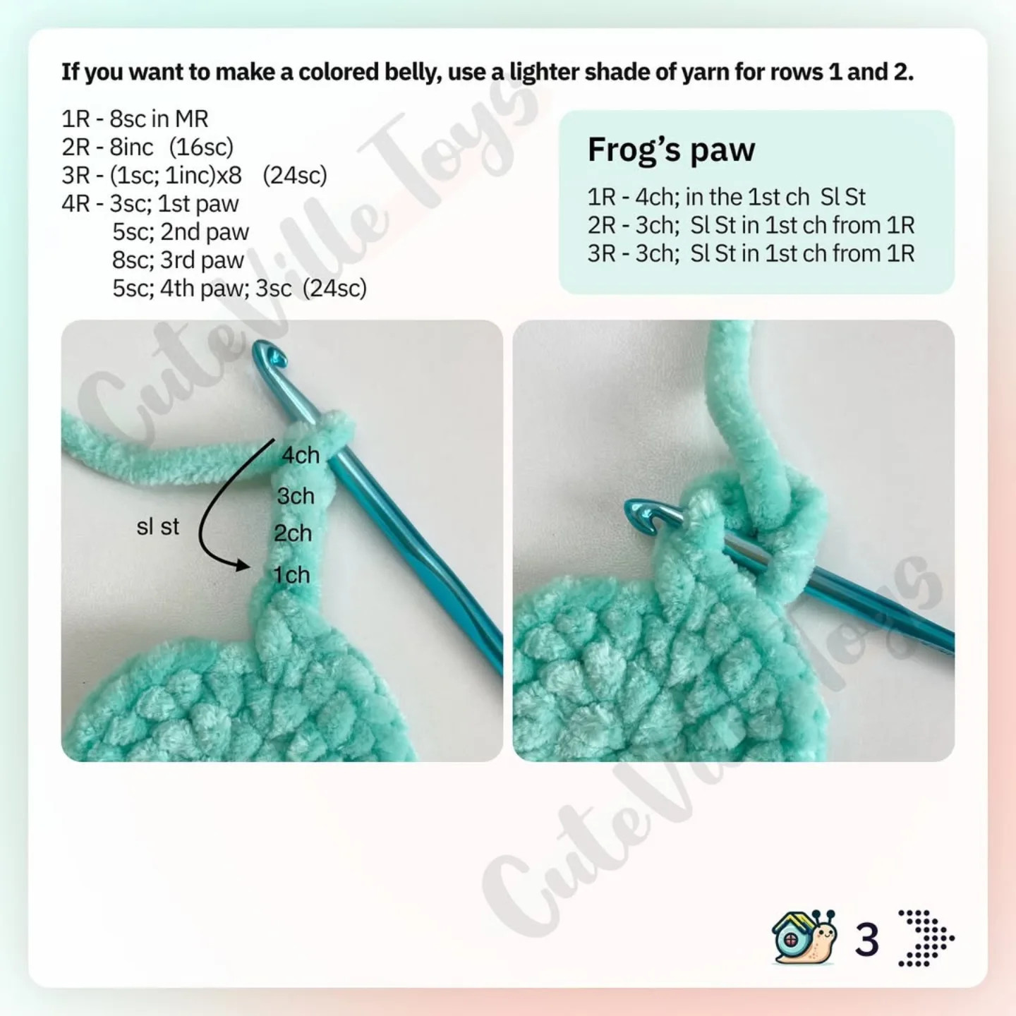 Free Crochet Pattern for Fast & Simple Little Frog
