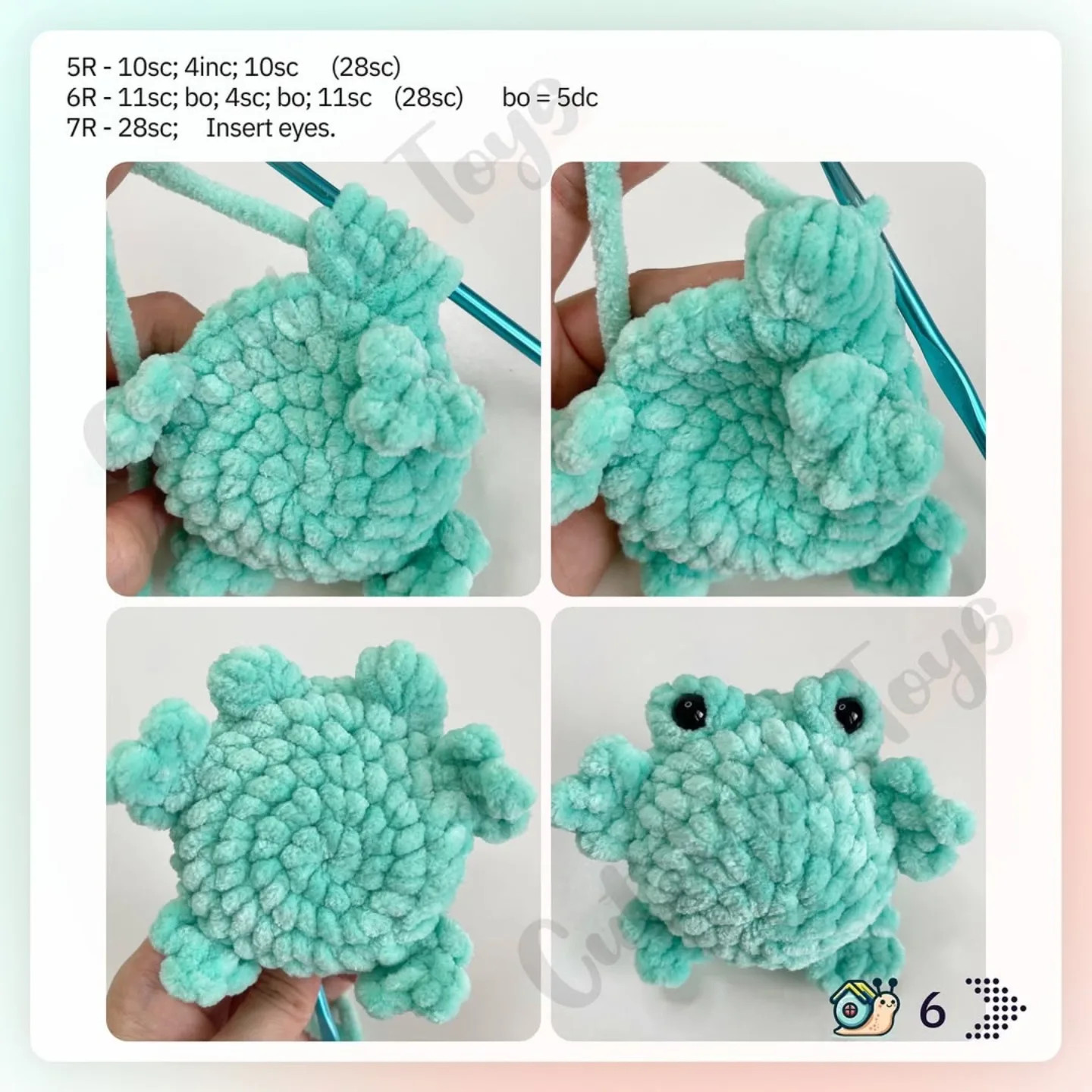 Free Crochet Pattern for Fast & Simple Little Frog