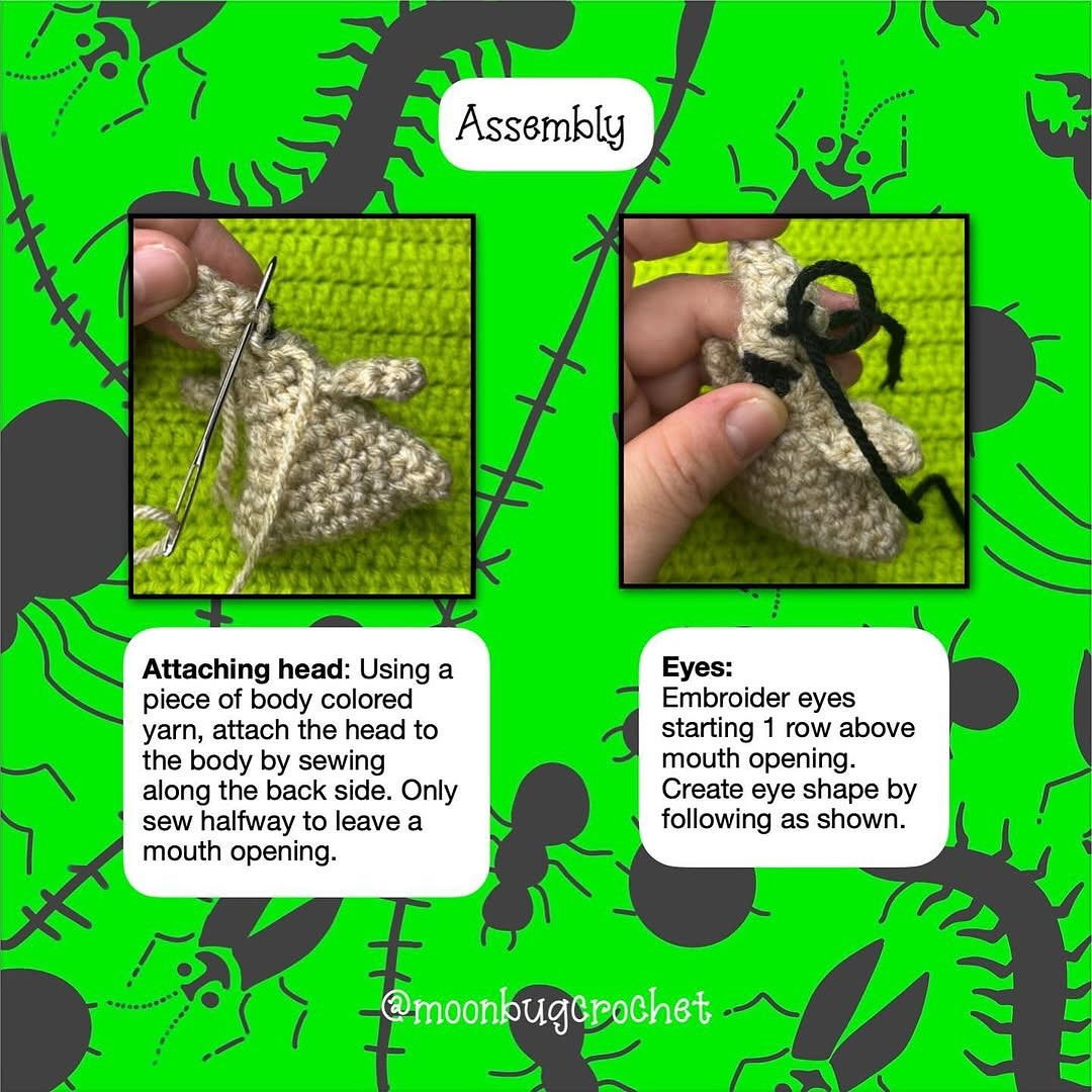 Free Crochet Pattern for Mini Oogie Boogie Keychain