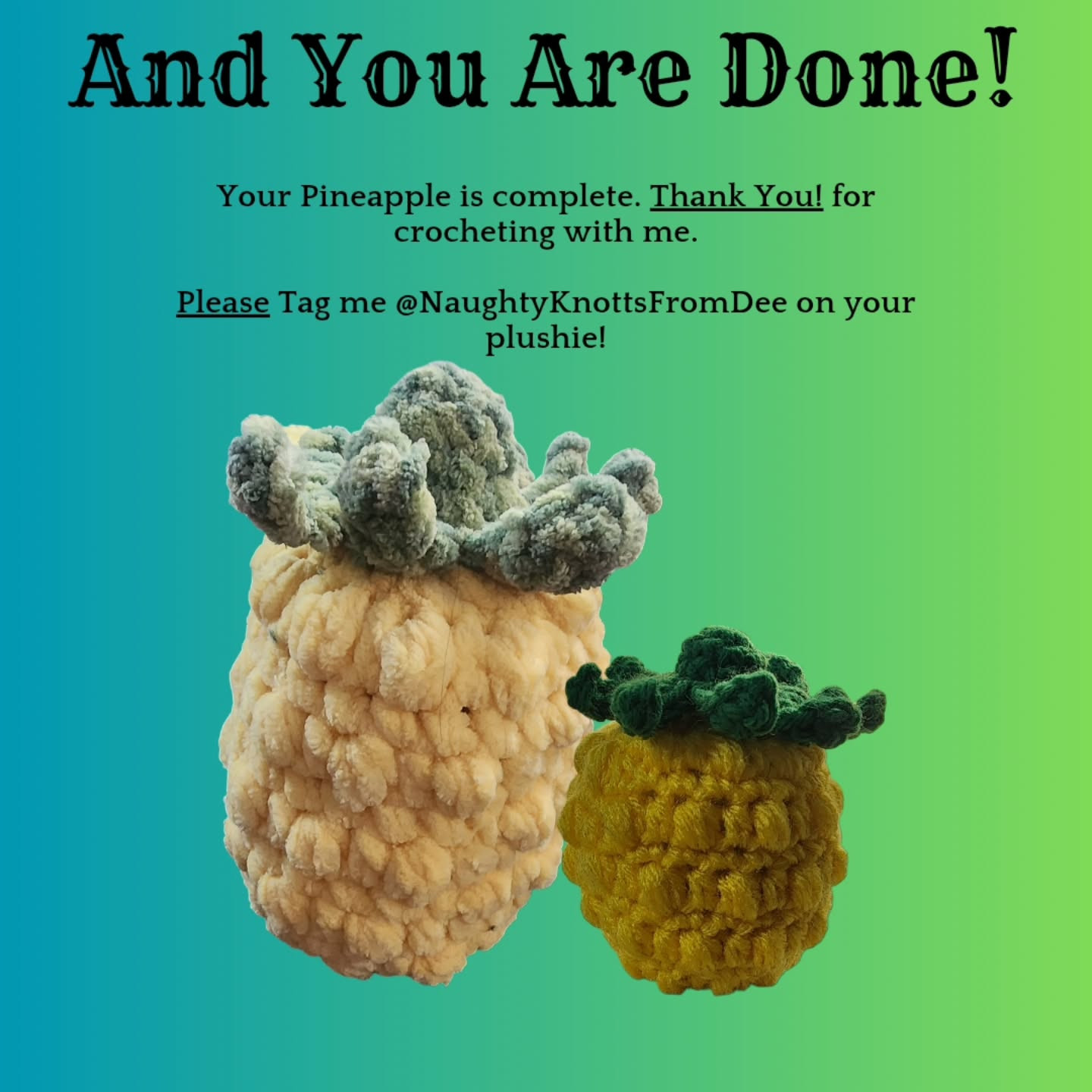 Free Crochet Pattern for Plush Pineapple Toy