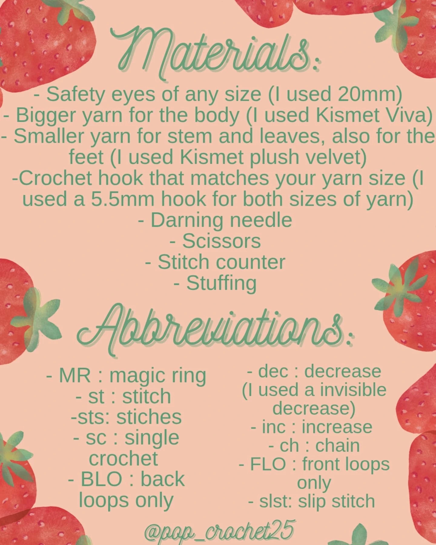 Free Crochet Pattern for Stevie Strawberry Plush Toy