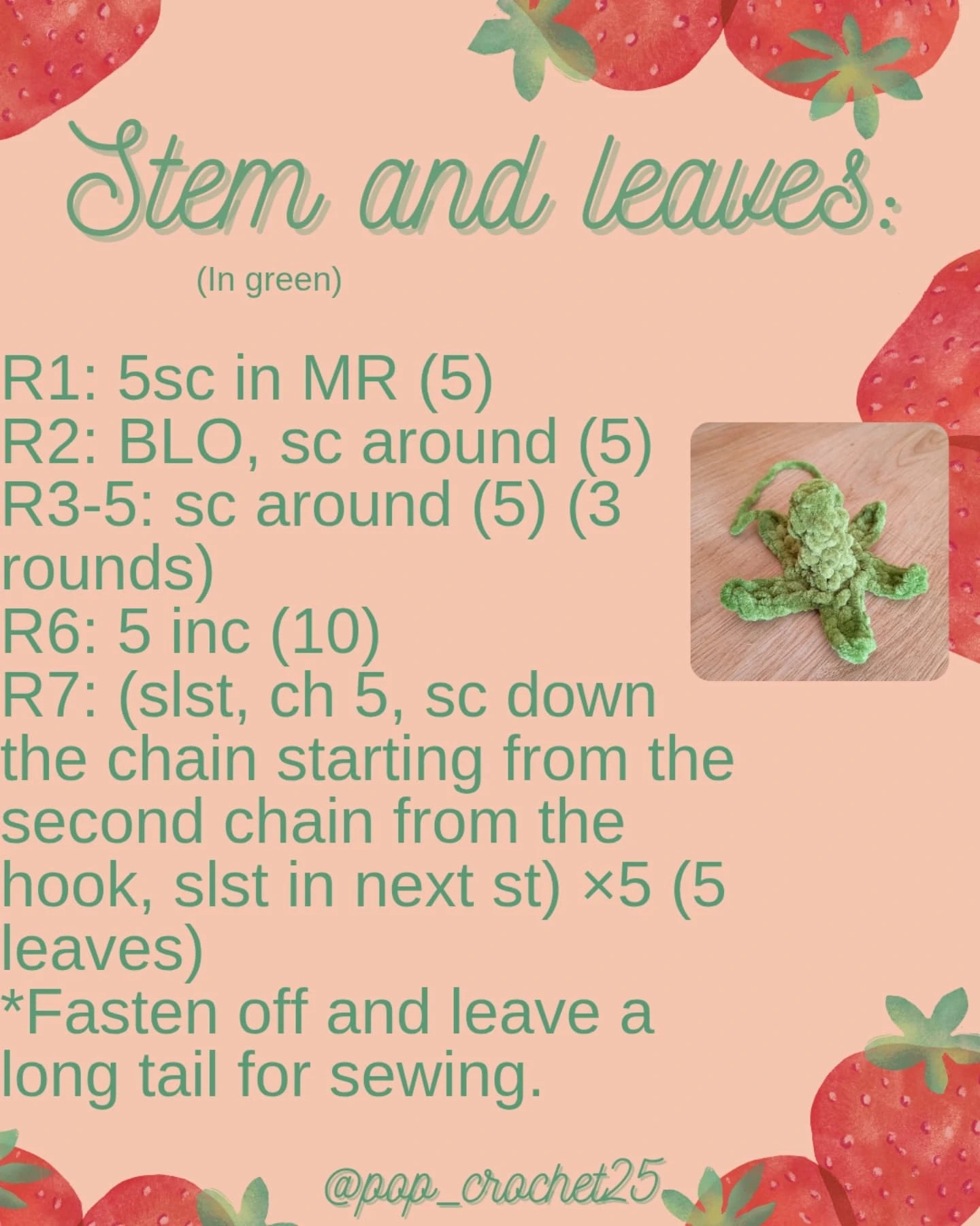 Free Crochet Pattern for Stevie Strawberry Plush Toy