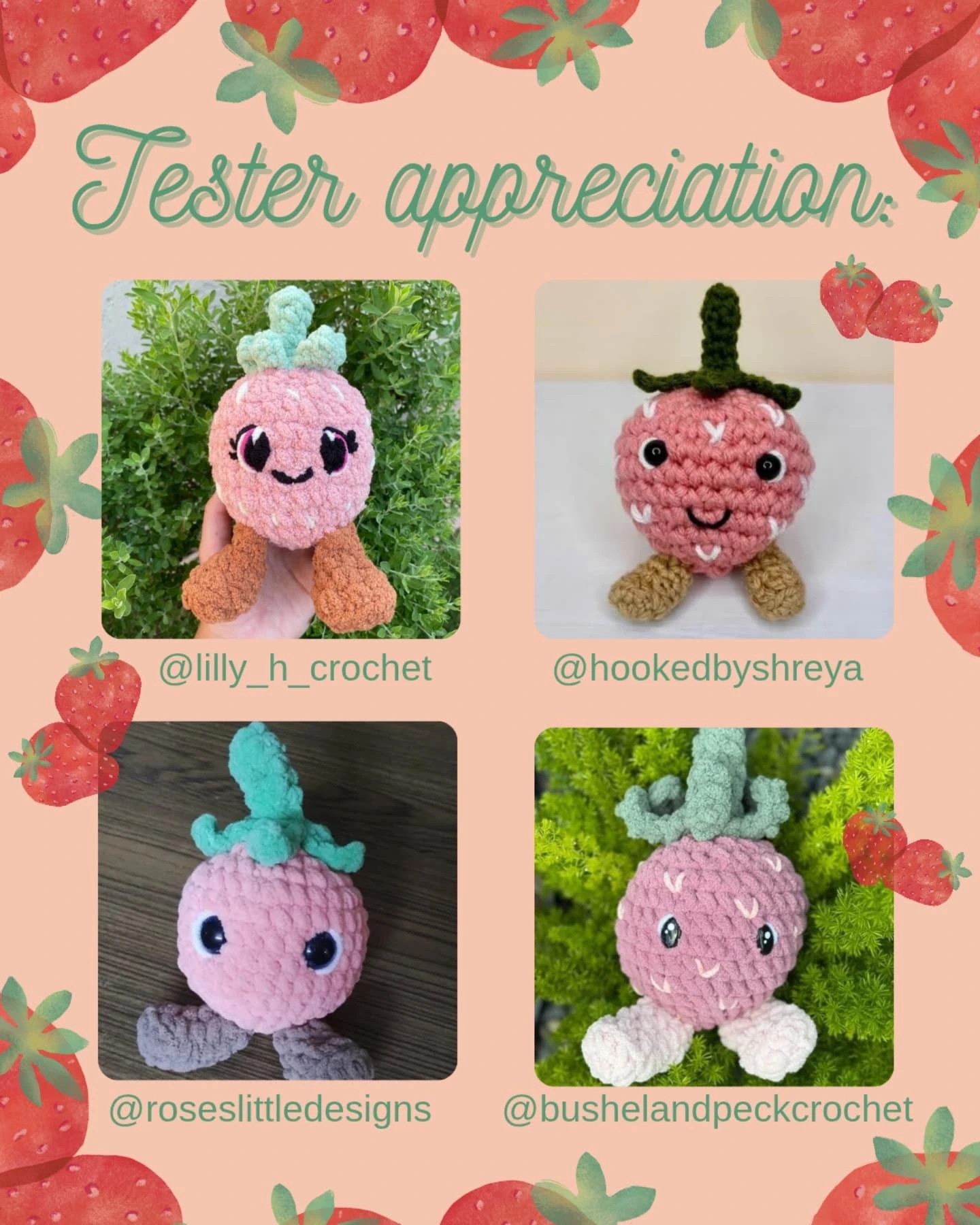 Free Crochet Pattern for Stevie Strawberry Plush Toy