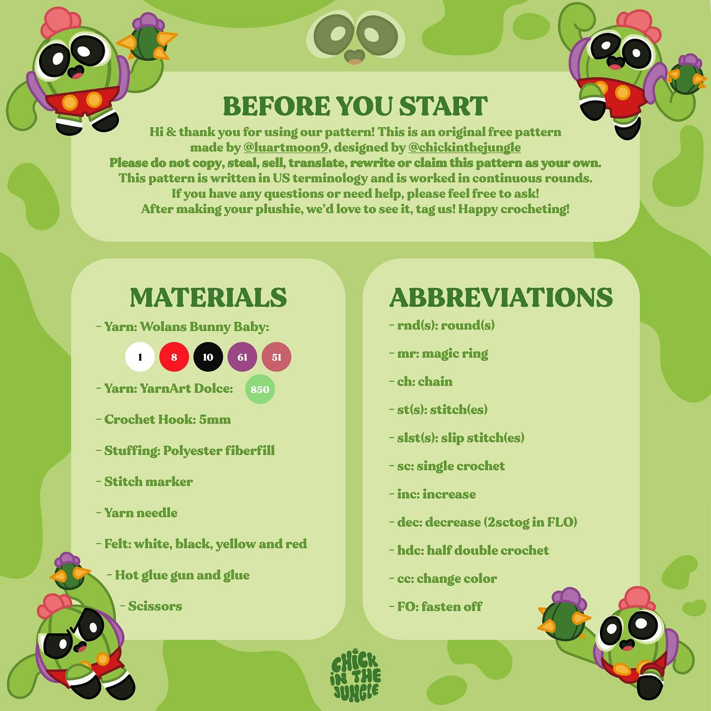 Free Crochet Pattern for Toon Spike from Brawl Stars